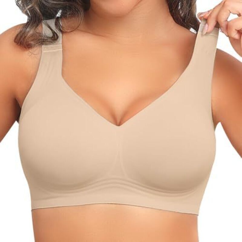 Mastectomy Bra Pocket - Sujetador push-up sin costuras para mujer,