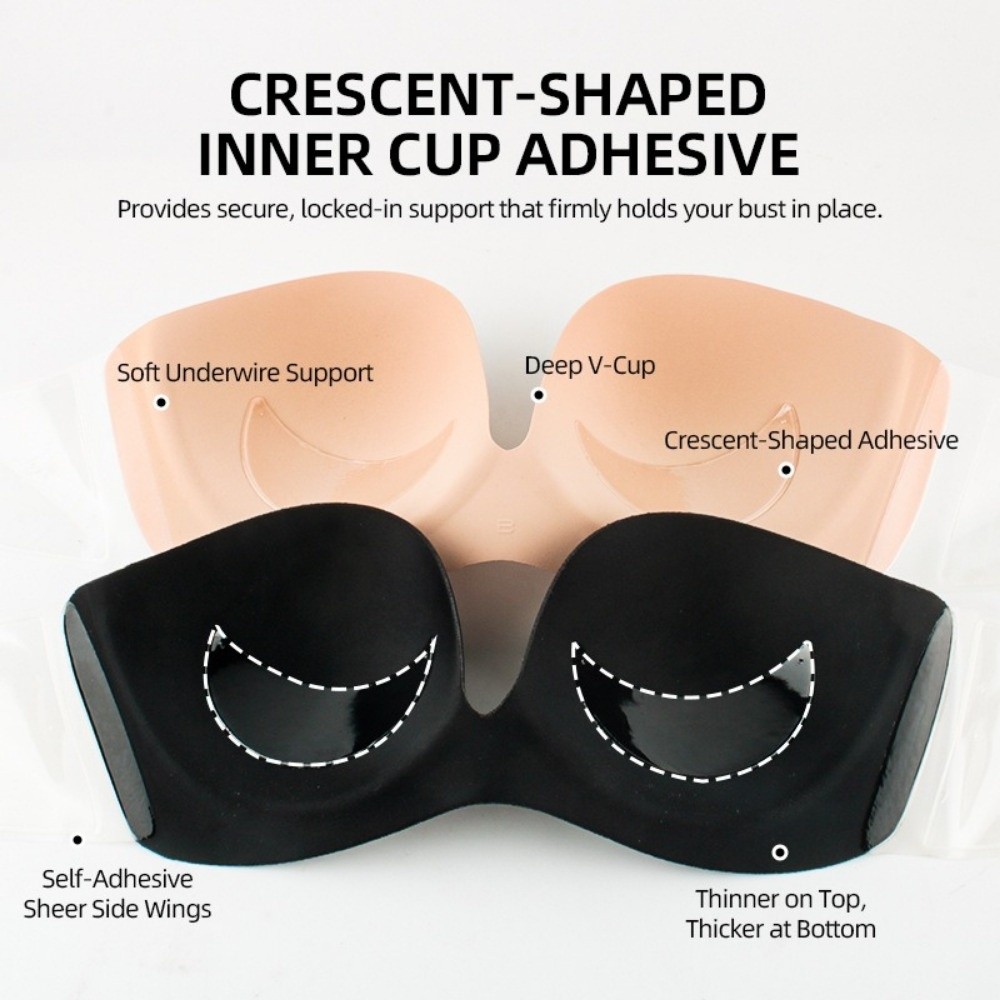 Sujetador invisible transpirab - Backless Bra Sticky reseña y precio