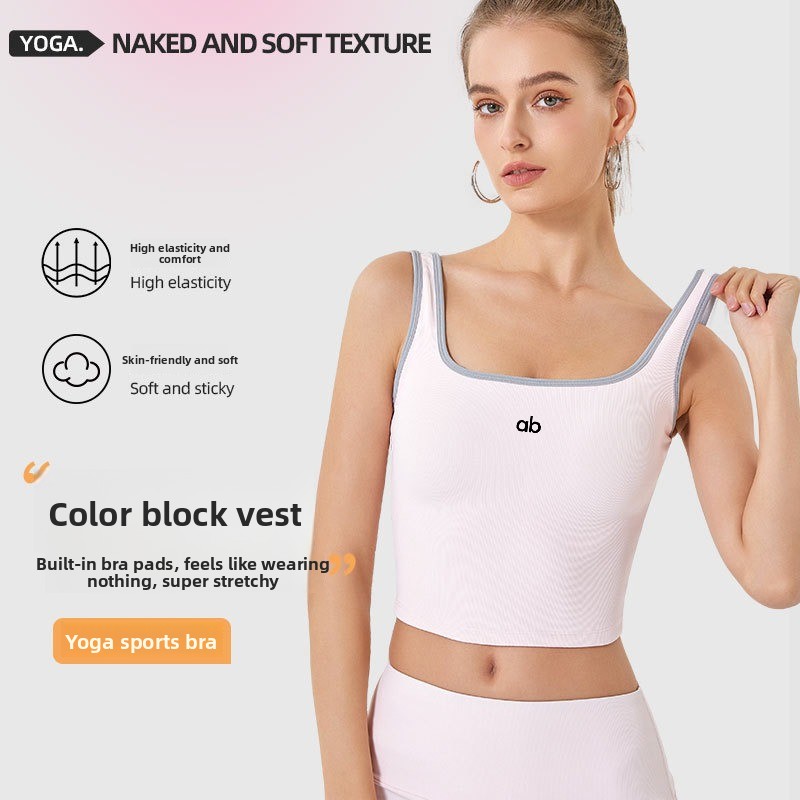Camiseta sin mangas de yoga ac - Plunge Bra Push Up reseña y precio