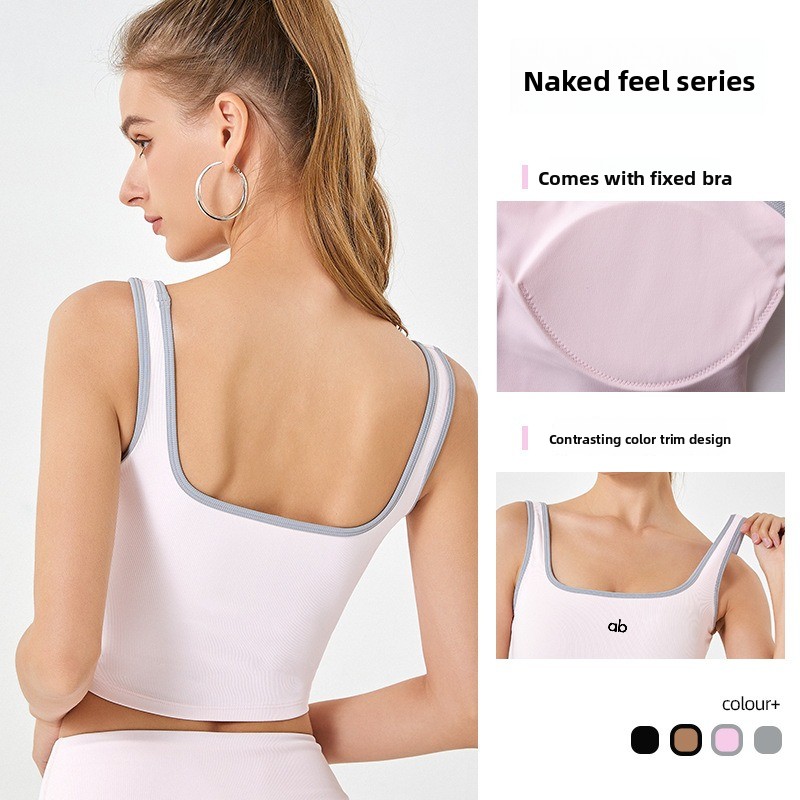 Camiseta sin mangas de yoga ac - Plunge Bra Push Up reseña y precio